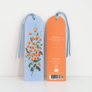 Blossoms Bookmark - Flame Pea