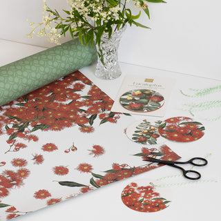 Eucalyptus Wrapping Paper - Red Gum