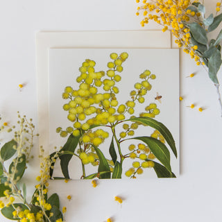 Floral Emblems Art Card - Golden Wattle (Australia)