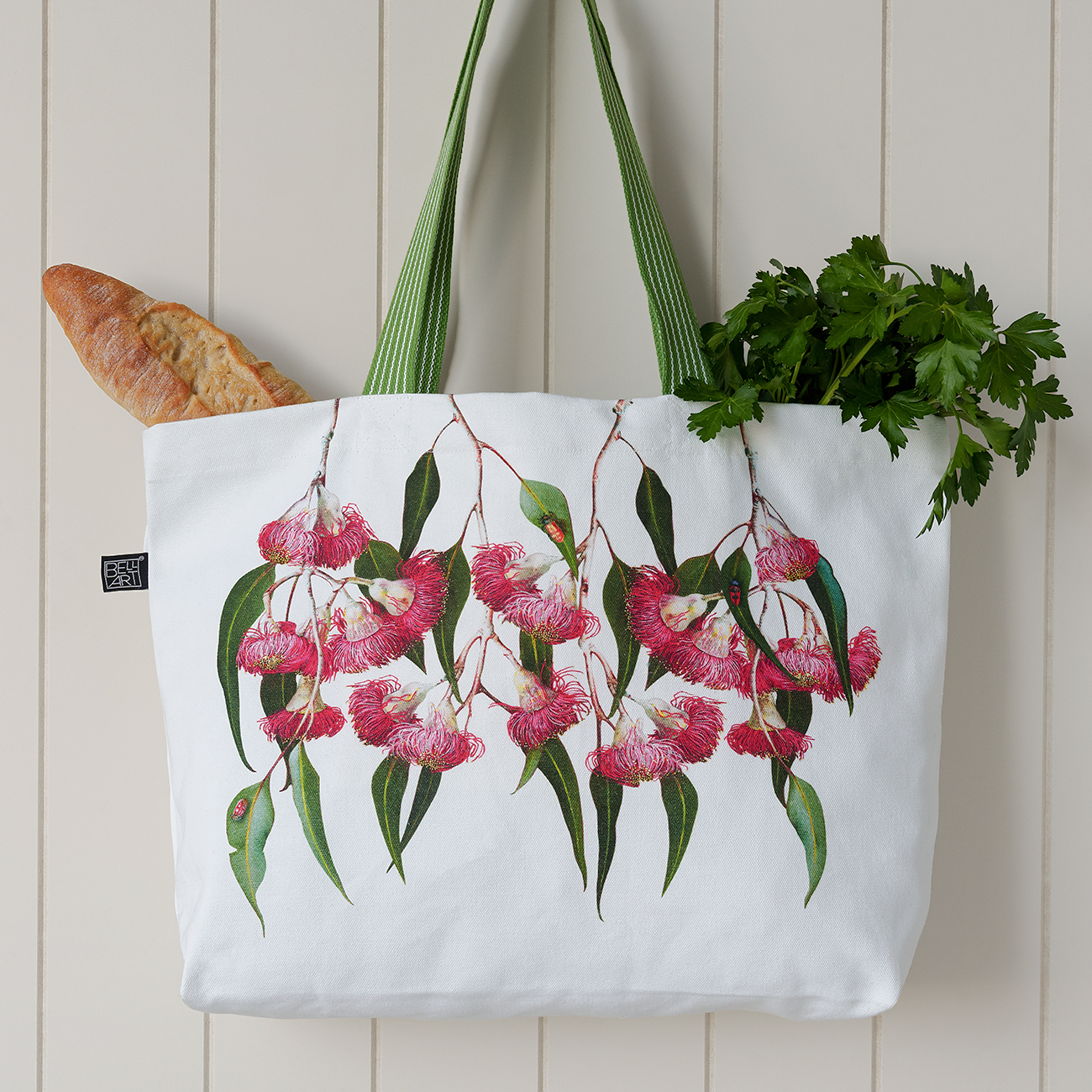 Eucalyptus Organic Canvas Tote Bag Bell Art