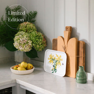 Glowing Wattle Rectangular Trays