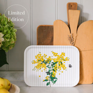 Glowing Wattle Rectangular Trays