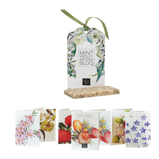 Bush Gems Boxed Mini Cards + Mint Medley Aroma Bloq