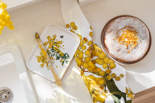 Glowing Wattle Rectangular Tray