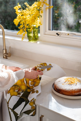 Golden Wattle Tea Towel