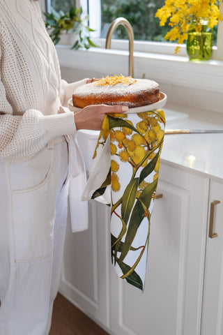 Golden Wattle Tea Towel