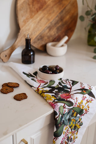 Three for Honey Tea Towel