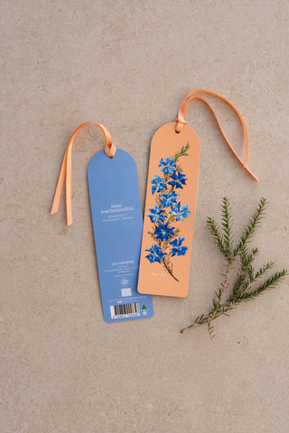 Blossoms Bookmark - Blue Lechenaultia