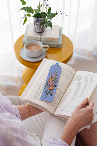 Blossoms Bookmark - Flame Pea