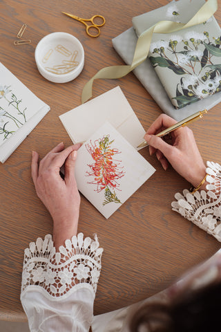 Bush Gems Card - Grevillea