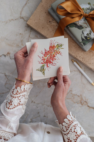 Bush Gems Card - Grevillea