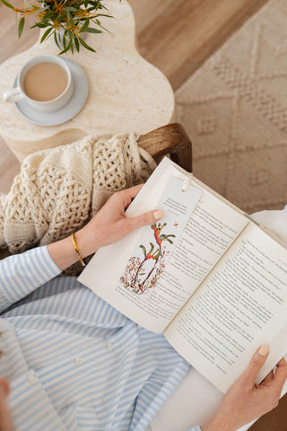 Woodlands Bookmark - Kangaroo Paw & Marianthus