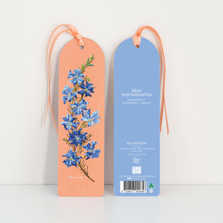 Blossoms Bookmark - Blue Leschenaultia