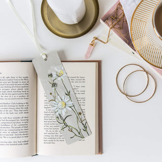 White Collection Bookmark - Flannel Flower