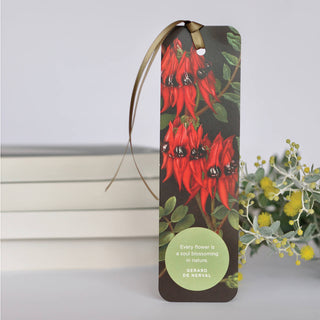 Wildflowers Bookmark - Sturt Pea