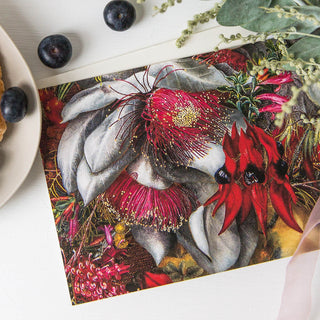 Wildflowers Greeting Card - Crimson Gold